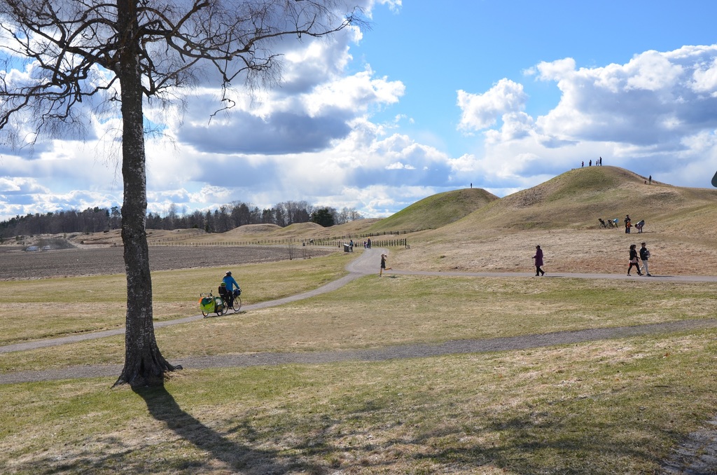 "Old Uppsala" with its burial mounds