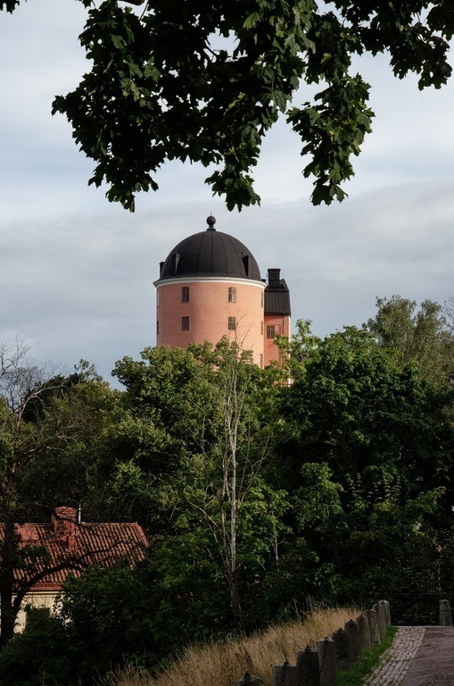 Part of the castle on its ridge