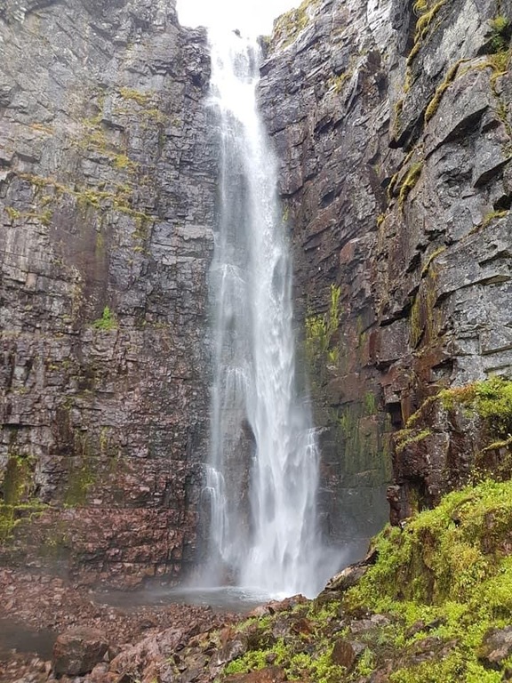 Njupeskär waterfall near Idre