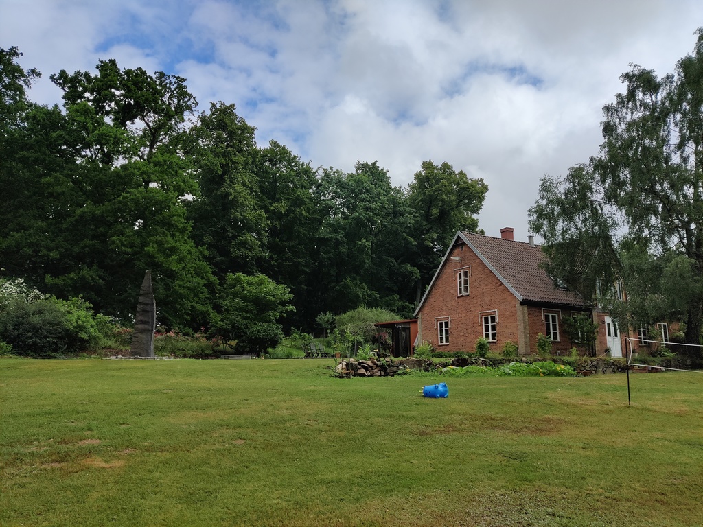 A large, spacious garden.