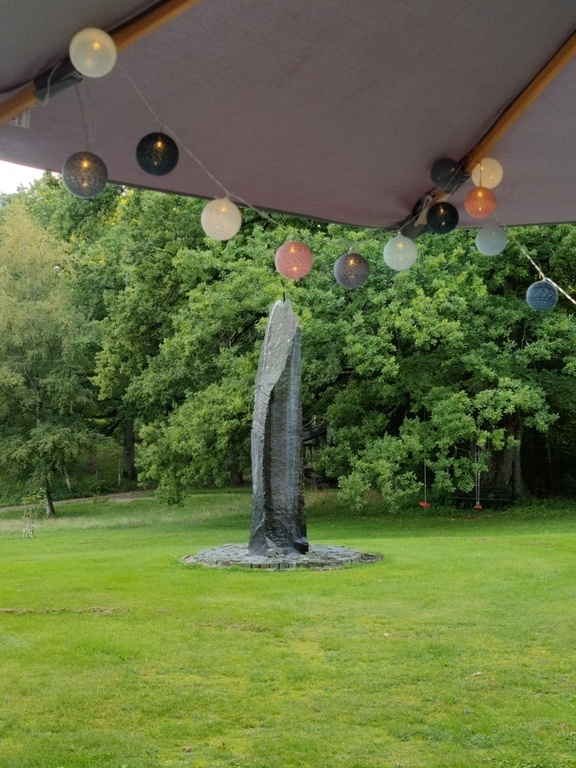 Our fountain in the garden. 