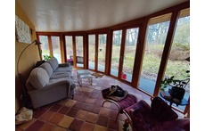 Room in the back of the house with a view of the garden. If you´re lucky you may see a deer passing by.