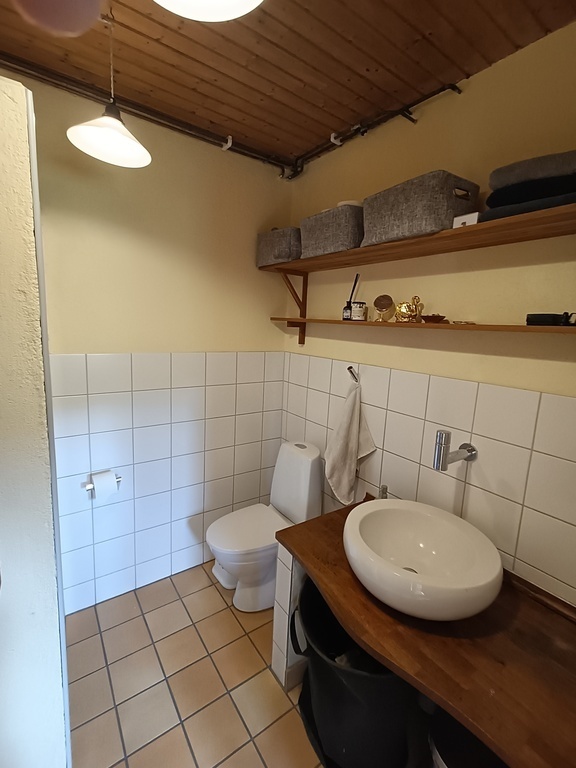 First floor bathroom with a shower.