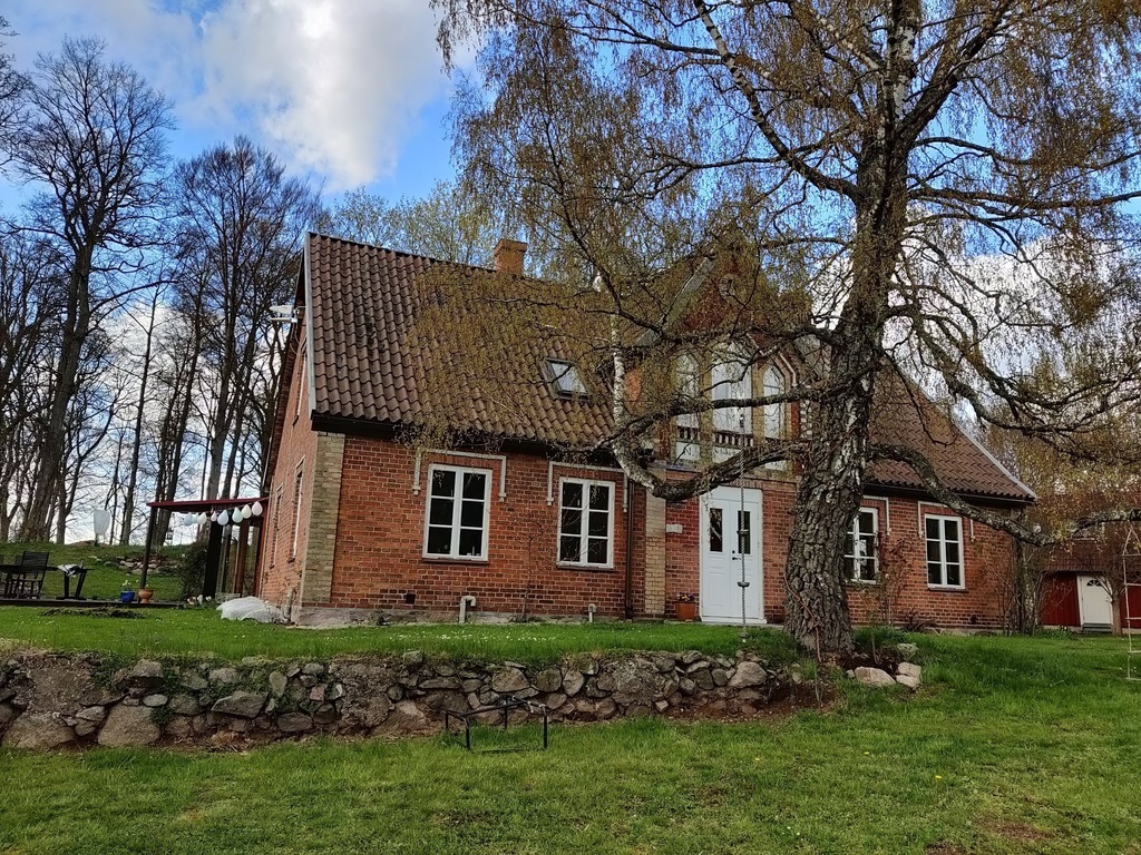Our home is a charming 19th century brick house.