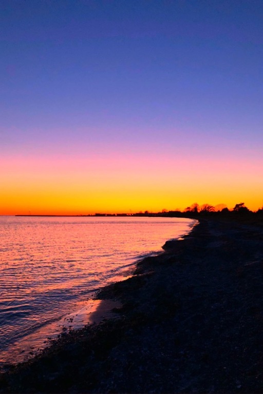 Sunset at Skåre beach just 10 minutes from our house