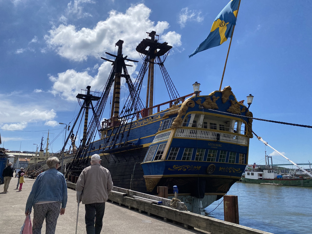 The Götheborg of Sweden replica ship in the Eriksberg (Göteborg) harbour.