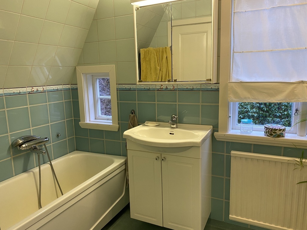 Upstairs bathroom in main house