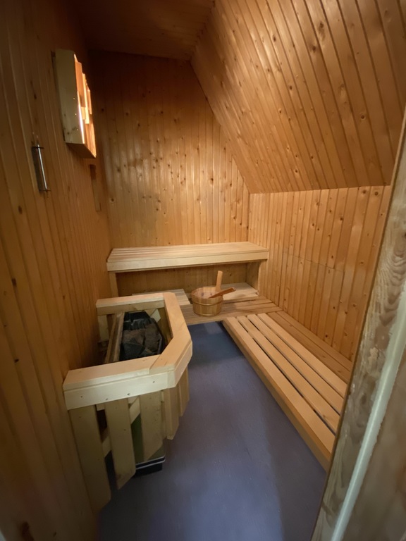 Sauna in bathroom main house