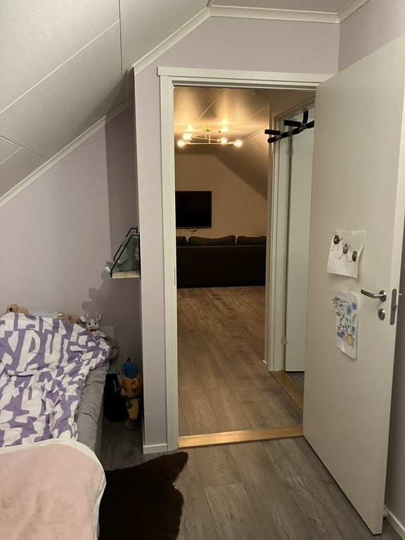 One of two rooms upstairs