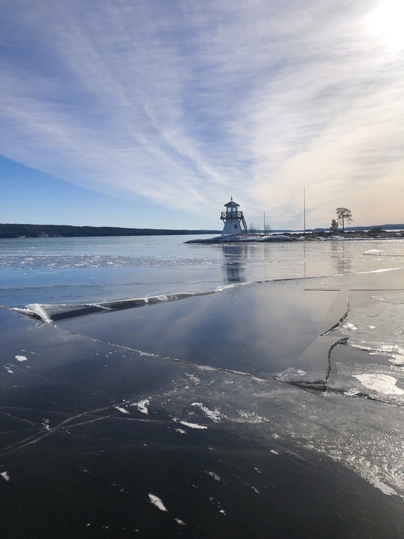 Glafsfjorden in the winter