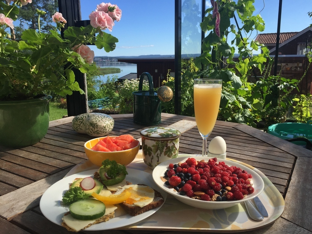 Breakfast in the green house