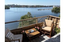 Summer balcony with seaview