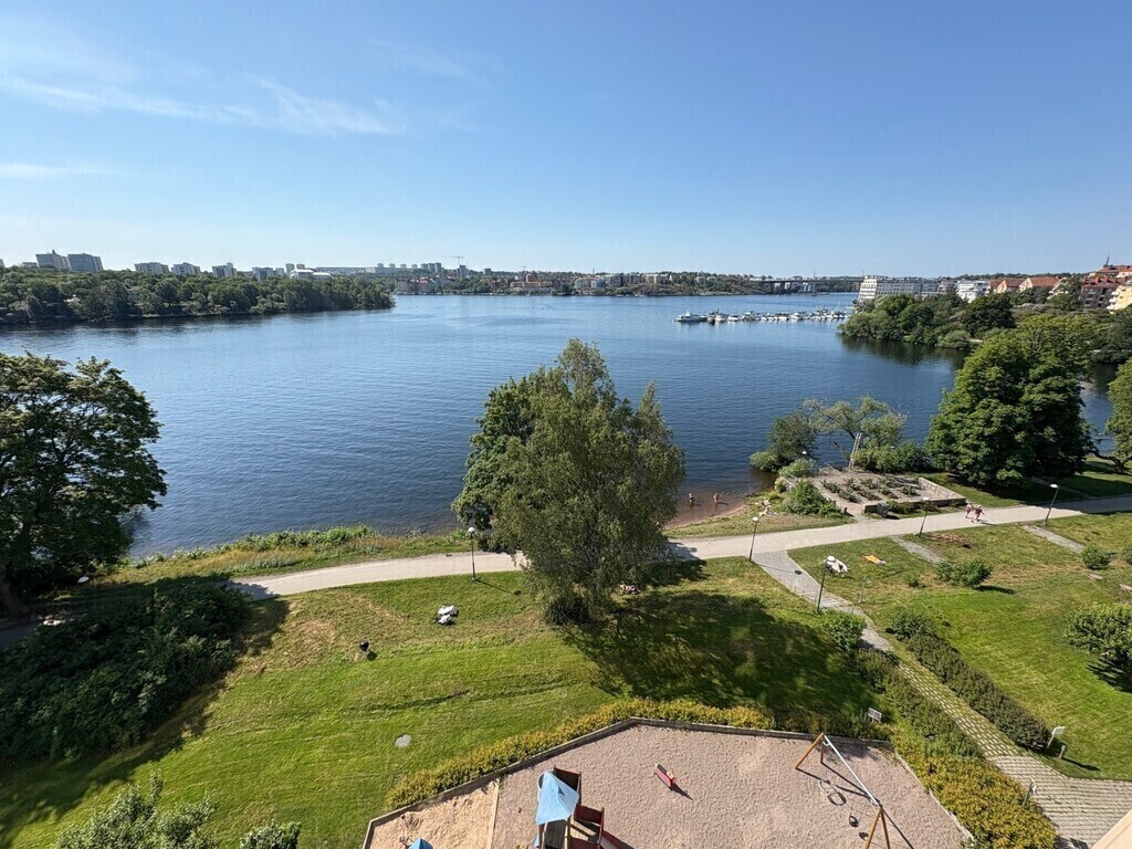 Summer view from balcony, listen to the waves