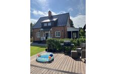 large terrace with barbecue