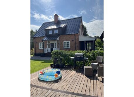 large terrace with barbecue
