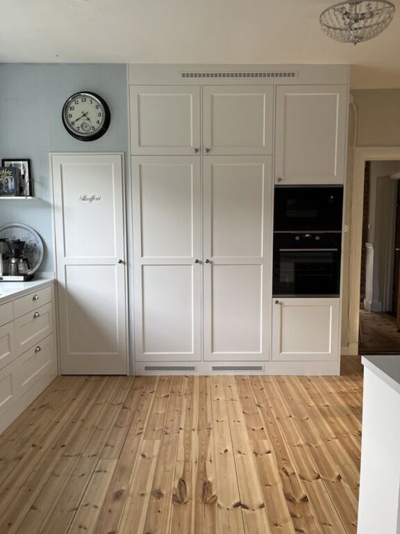 integrated fridge, freezer and pantry