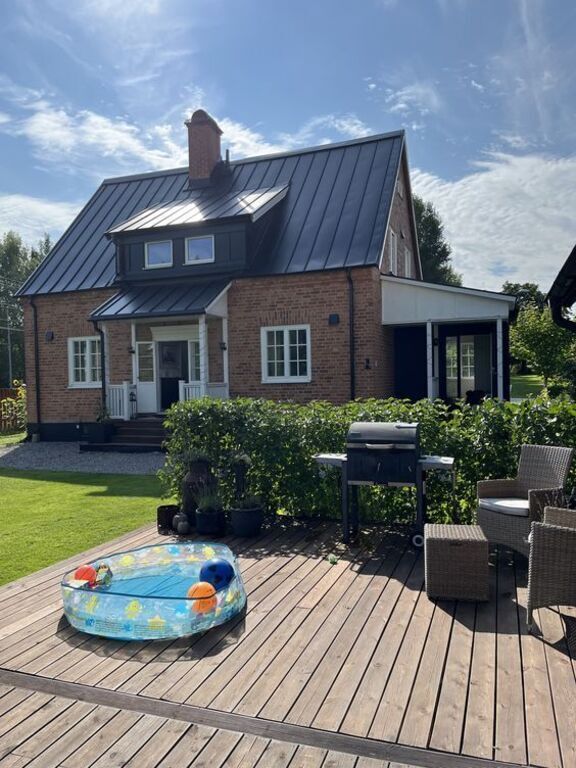 large terrace with barbecue