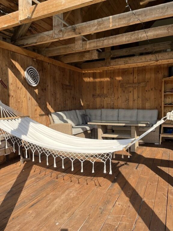 hammock and lounge sofa in the tavern