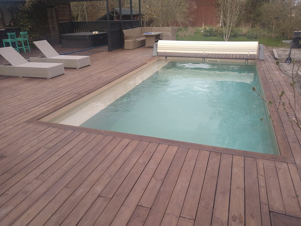 our newly built pool, ideal for warm summer days