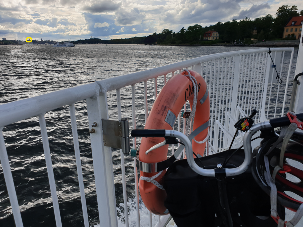 You can bring your bike on to the boat.