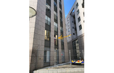 Entrance and me on the French balcony.