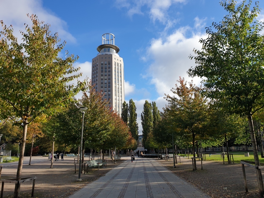 The house Söder torn from commuter train station Stockholm South (Stockholms södra).