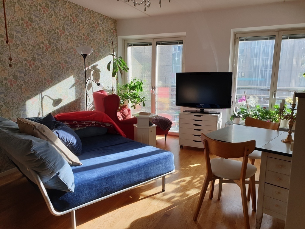 Livingroom on a sunny day.