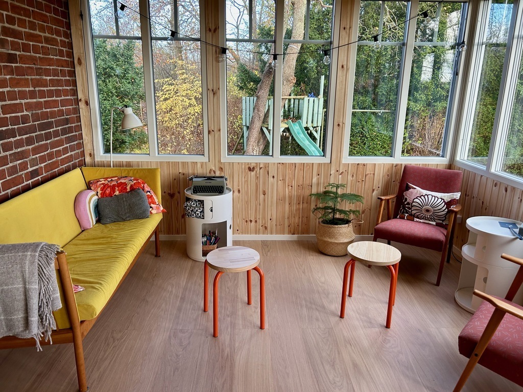 The new extension to the house