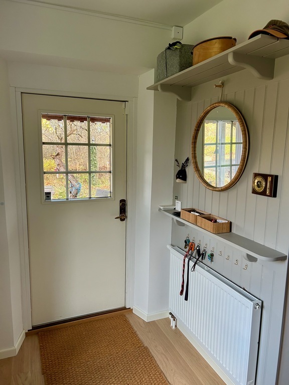 The entrance to the house