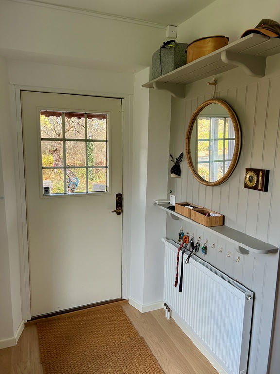 The entrance to the house