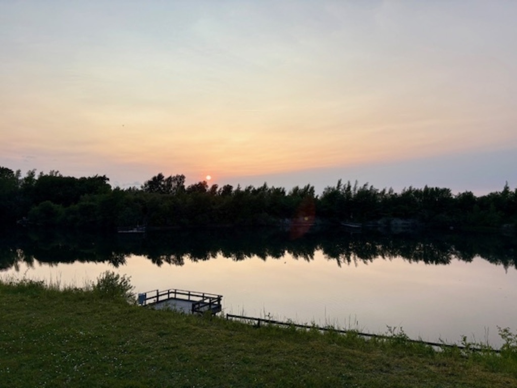 The lake next door - literally only 50 m from our house