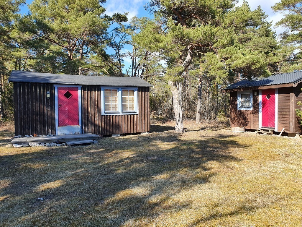 The main house and the sleeping cottage