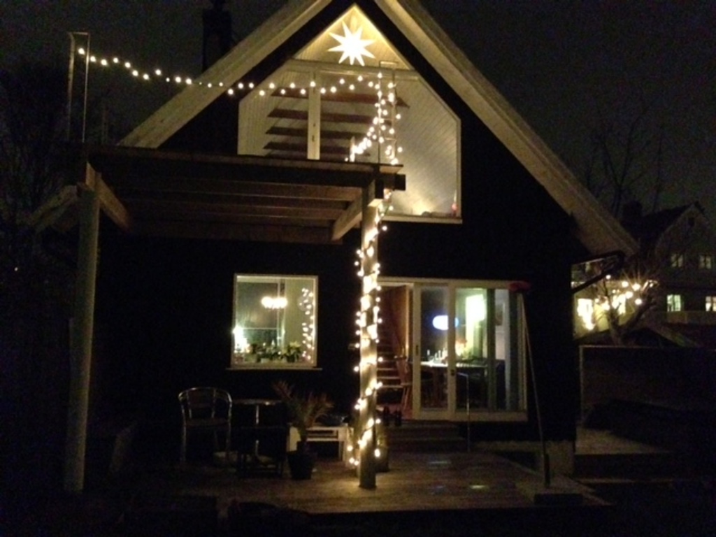 Winter house seen from our back yard Gotheburg.