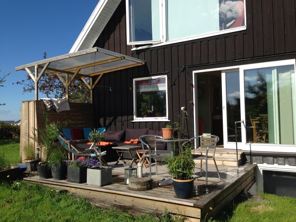 Backyard Gothenburg house