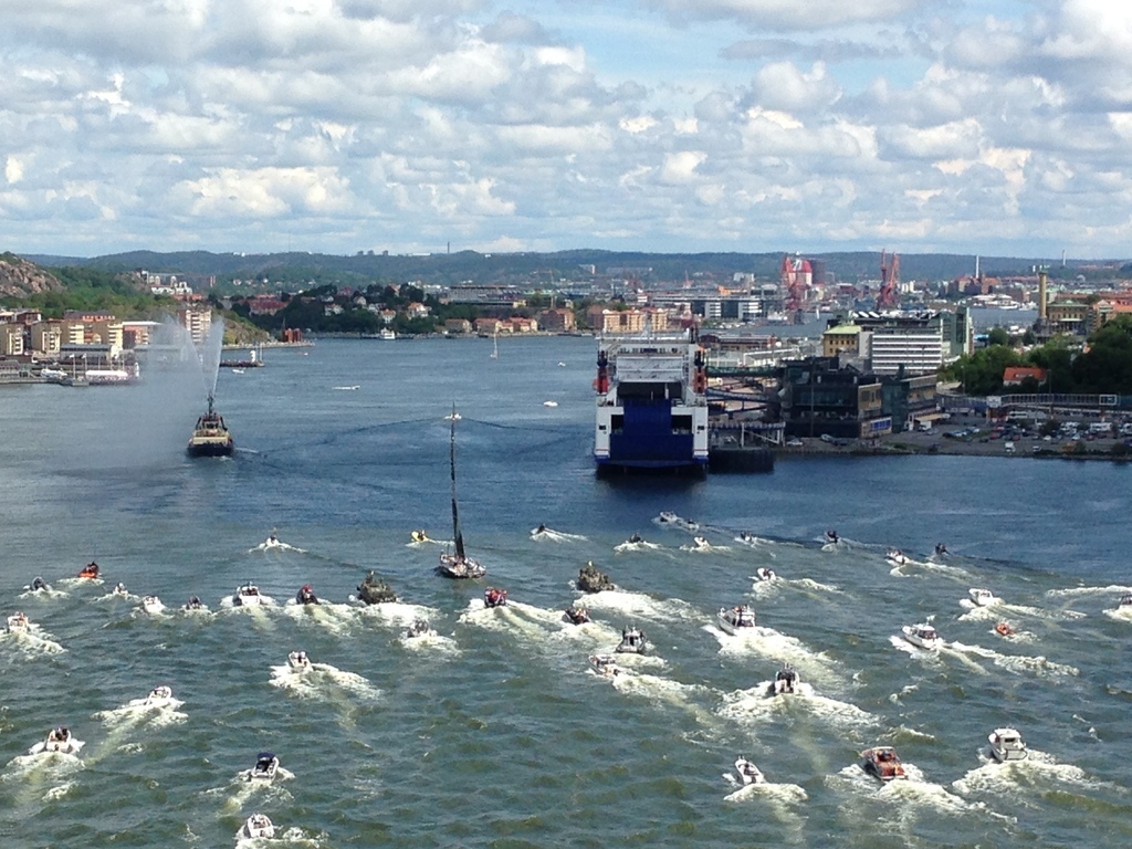Gothenburg view from Älvsborgs bridge.