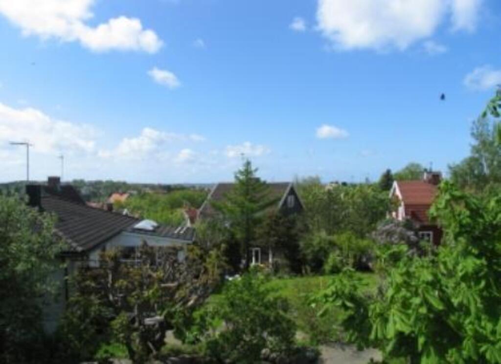 view from upstairs livingroom Gothenburg house