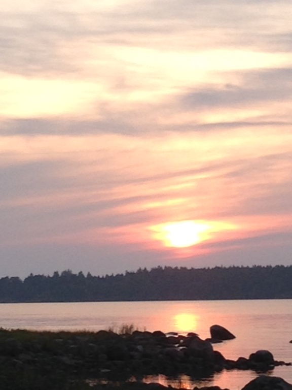 View from sundeck summer cottage