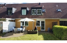 patio at the back facing the forest