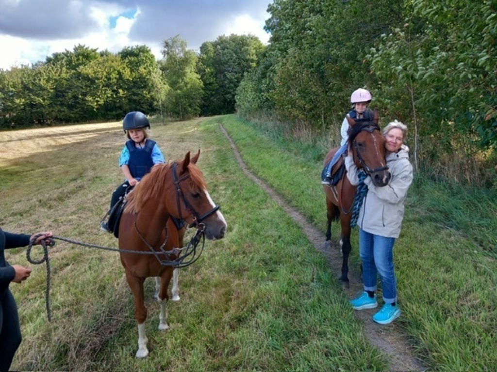 Horse-back riding in the neighbourhood!
