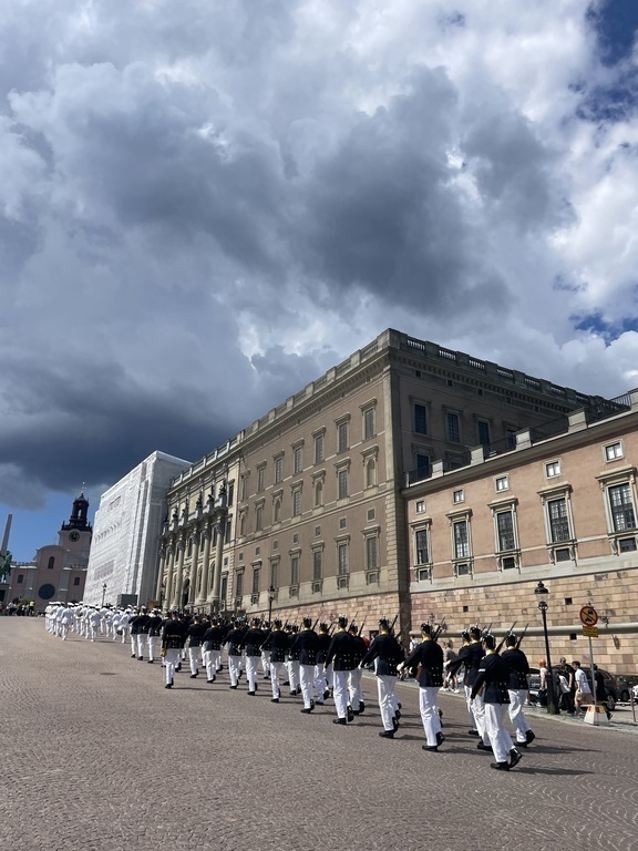 Royal Castle and the guard parade.