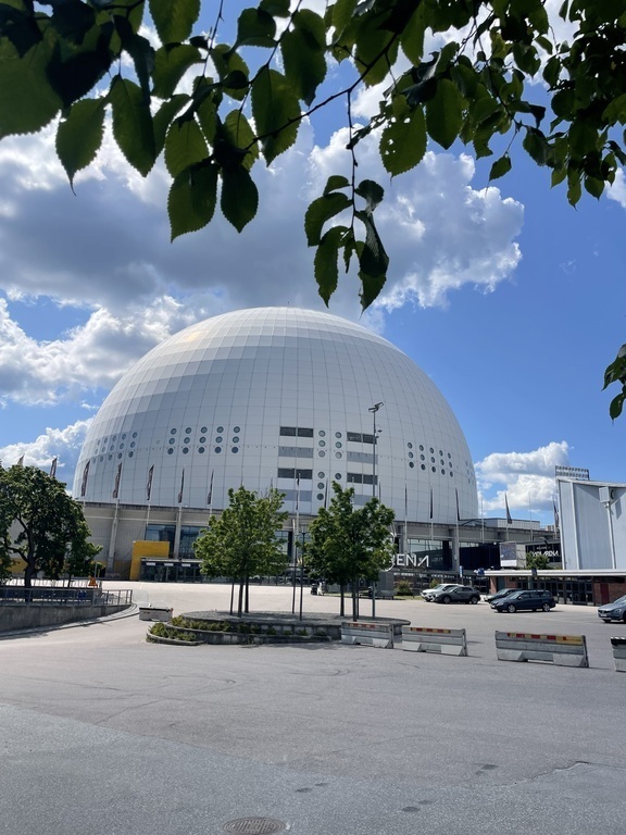 Globen Arena, 15 min walk from our house.