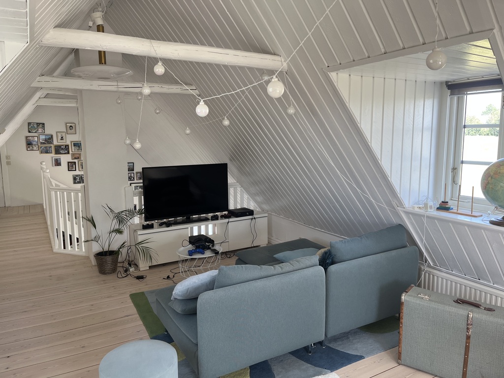 with TV and playstation