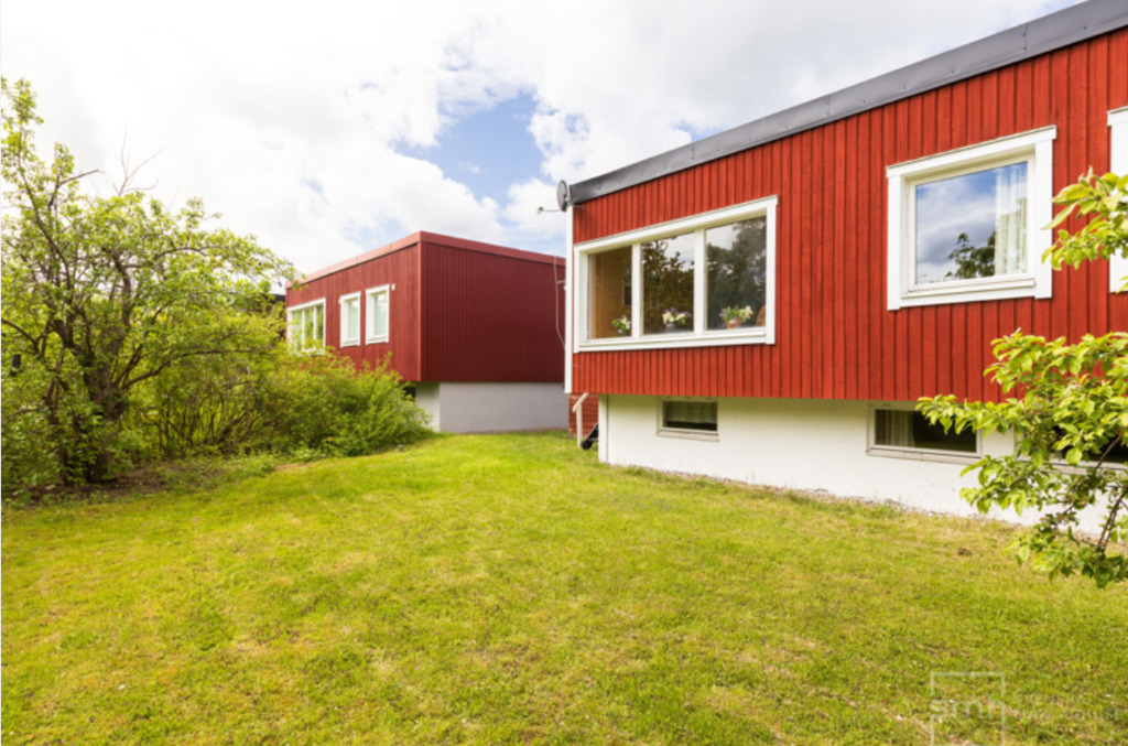 Garden with and the house of our closest neighbors 