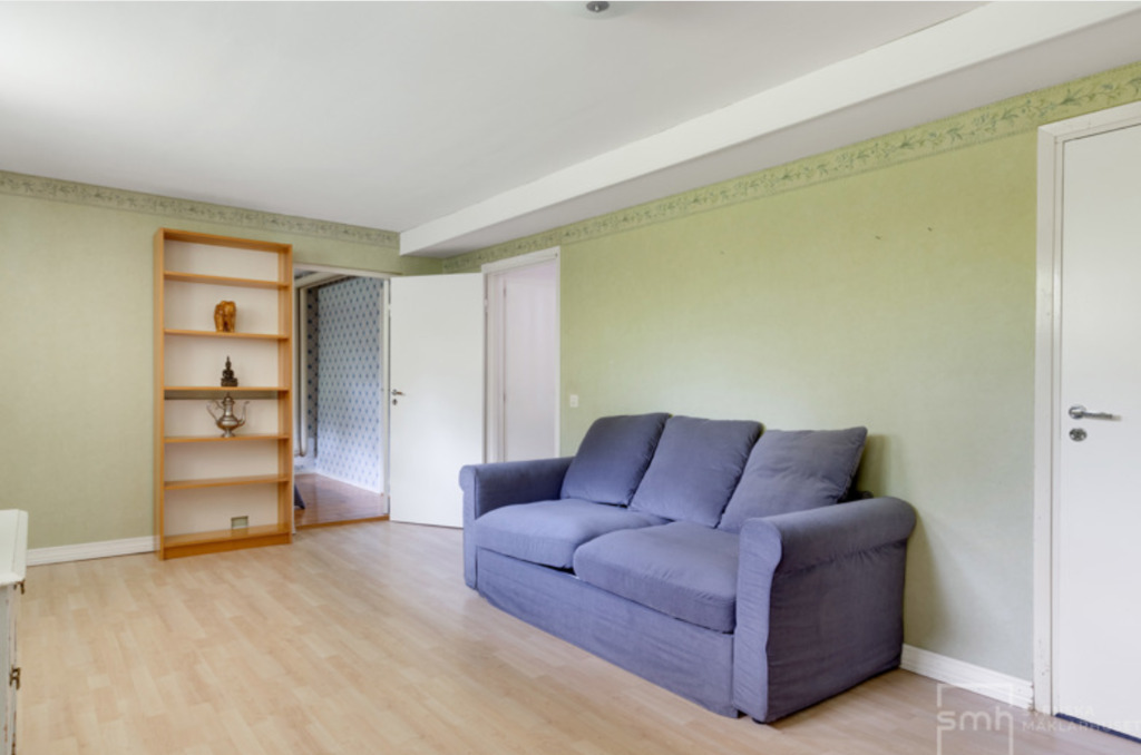 Downstairs living room/big bedroom, now with a double pull-out-bed
