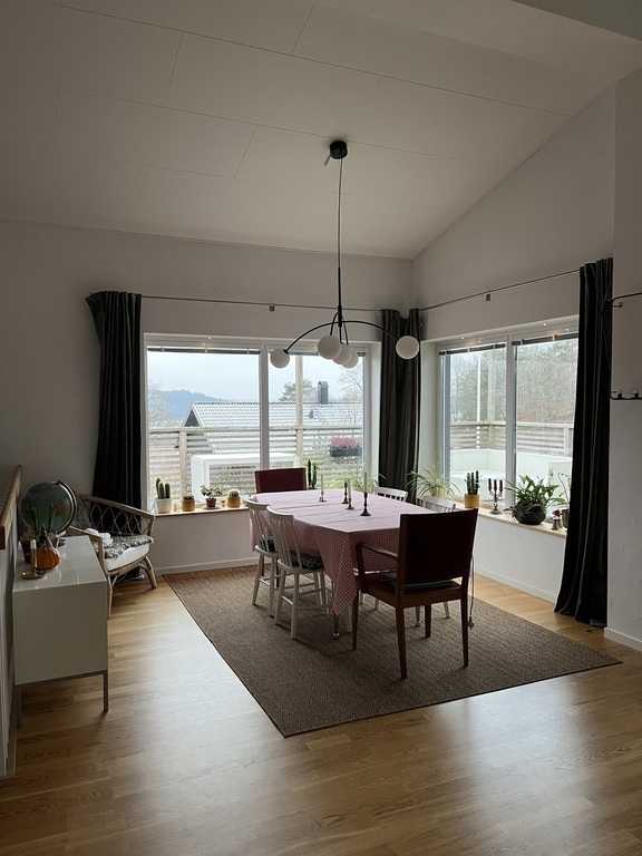 Dining room whit a view out on the terrasse