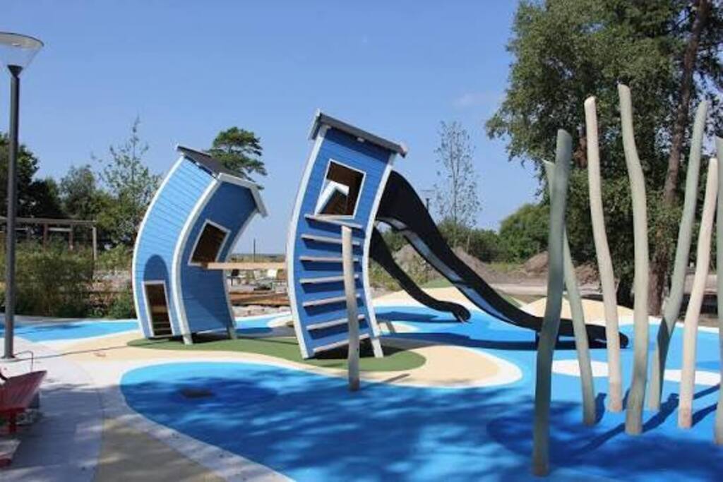 Just 100 meters from the house is very nice park and playing for the small kids