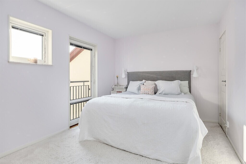 Master Bedroom with french balcony