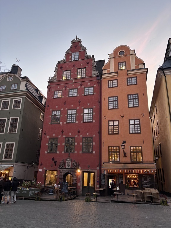 My photo October 2025, old town houses. 20 min Metro from my flat.