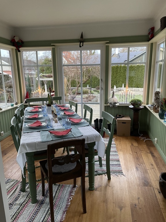 Room attached to house with view to own private garden