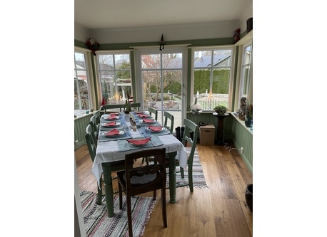 Room attached to house with view to own private garden
